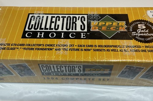 1994 Upper Deck Complete Factory Sealed Set Arod, Pedro, Jordan Rookie +5 Gold - Picture 6 of 6