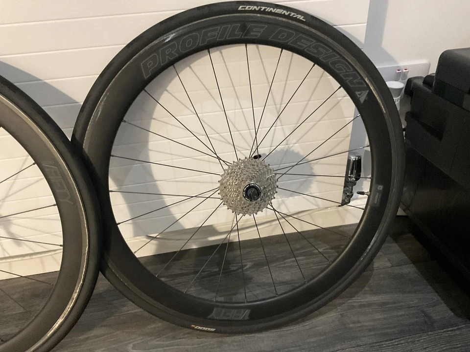 Profile Design Fifty carbon clincher wheelset - Image 2 of 4