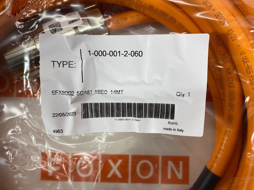 NUEVO Cable de alimentación, REEMPLAZO PARA 6FX8002-5CA51-1BE0, 14 M - Imagen 2 de 2
