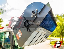 Pickup Broom Skid Steer Attachment 72" Wide for John Deere Machines