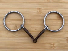 REINSMAN Loose Ring Western Horse Snaffle Bit #104 ~ 5"