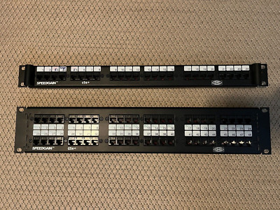 HUBBELL SpeedGain c5e+ Cat5e Patch Panels 24 Port 1U & 48 Port 2U P5E48B19E T568