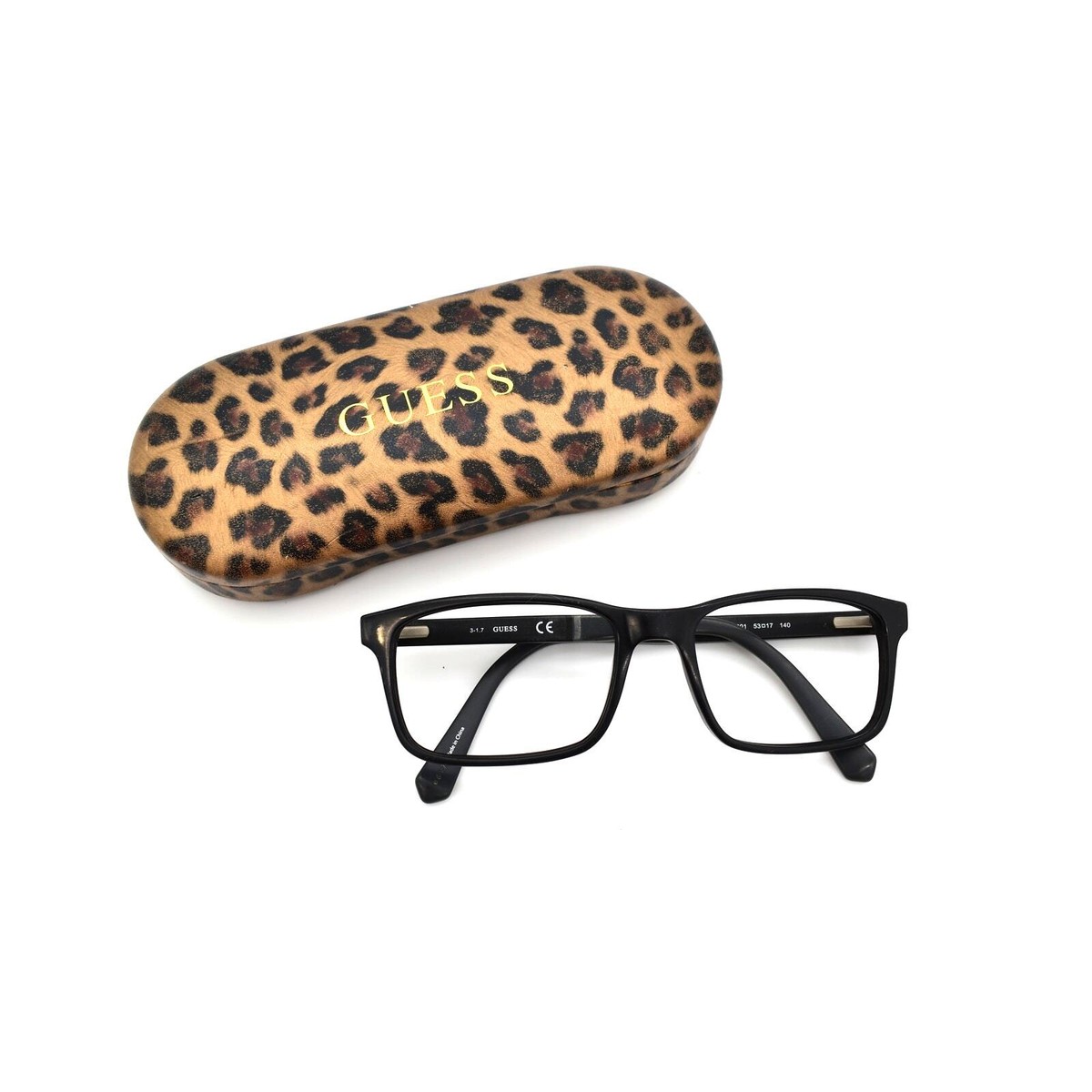 Guess GU1878 001 53-17-140mm Eyeglasses FRAMES ONLY FAIR CONDITION