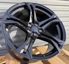 20x10 20x11 Gloss Black Wheels 5x120 Fits Chevrolet Camaro Zl1 1le Brembo Brake