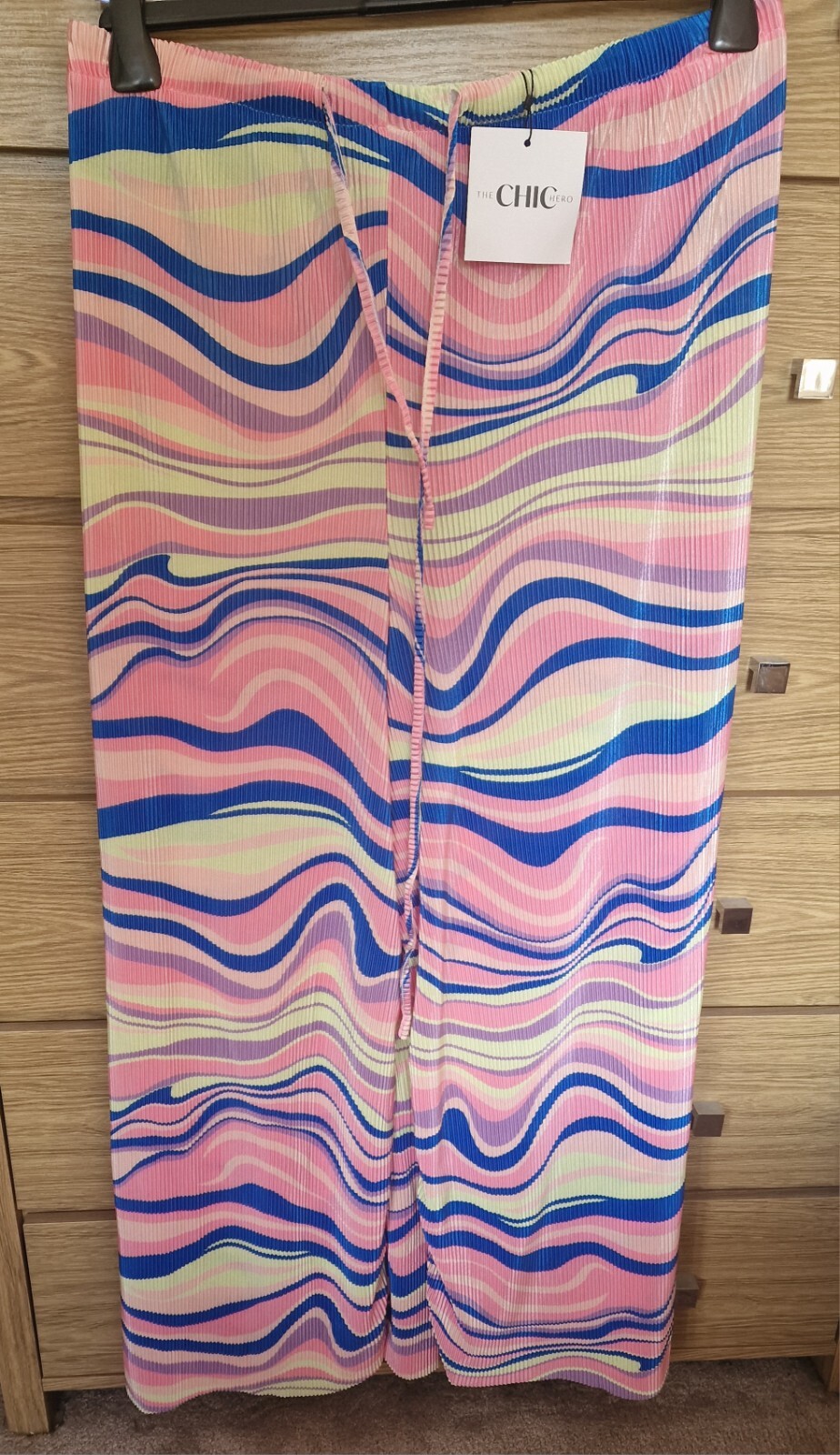 70s Jazzy Wide-Leg Trousers by Chic Hero BNWT One Size Fits UK 18-22