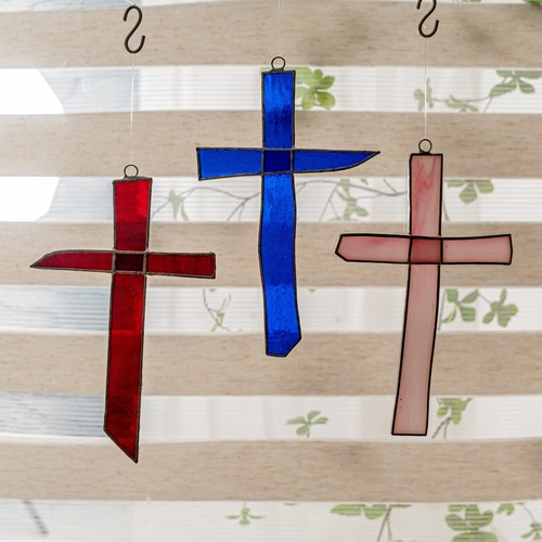 Cruz Atrapasol, Cruz Religiosa, Iglesia de Cristal, Regalo Cristiano, Decoración de Ventana - Imagen 15 de 21