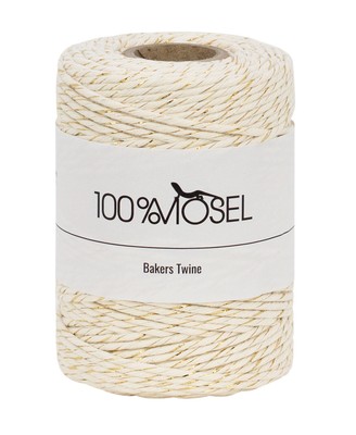 Geschenkband Hochzeit Kommunion Baumwollkordel Gold Bakers Twine Bastelschnur