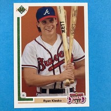 Ryan Klesko 1991 Upper Deck Final Edition Rookie Card #8F MLB Atlanta Braves. rookie card picture