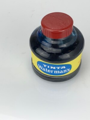 Waterman Tinta Mint Barcelona, Spain, 4 oz Ink Bottle Azul (e511)