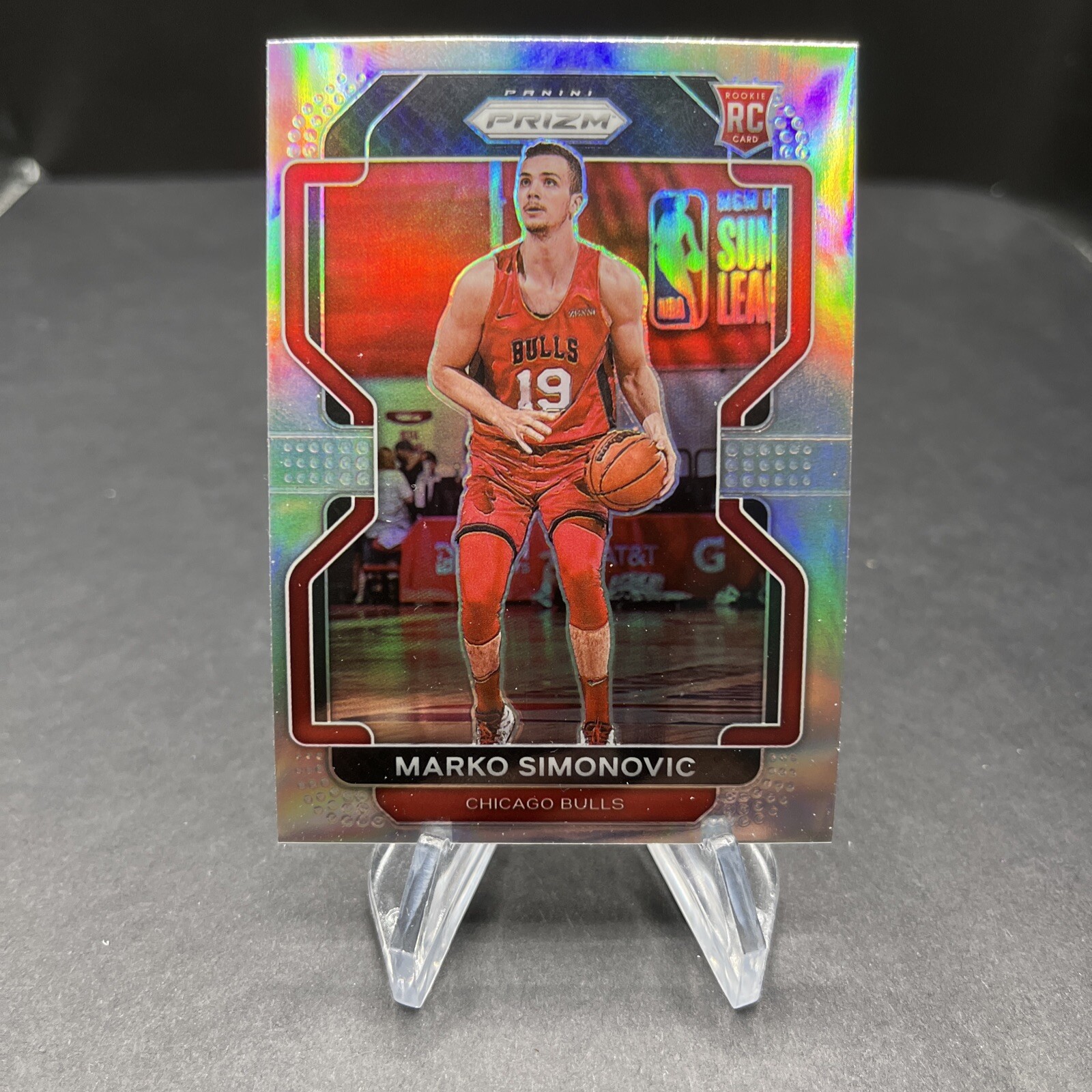 2021-22 Panini Prizm Marko Simonovic Silver Prizm #166 Rookie Card/RC Bulls