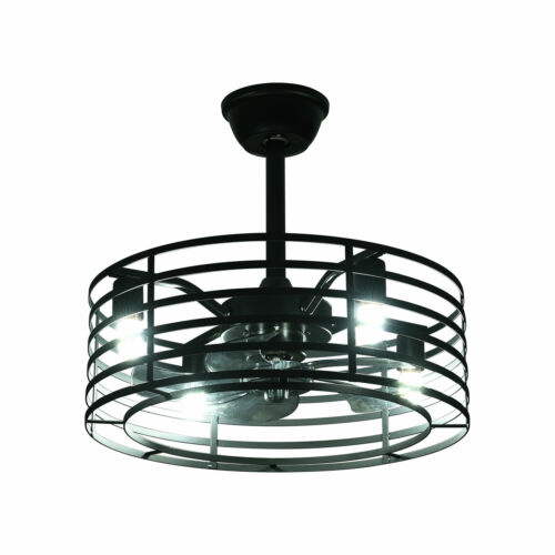 18/20" Ceiling Fan Light Farmhouse Cage Chandelier Pedant Lamp w/ Remote Control - Picture 89 of 107