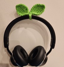 Crochet Leaf Sprout Headphone/ Cable Tie Multi color options