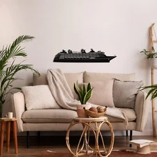 Cruise Ship Metal Wall Art, Wall Decor, Wall Hangings, Home Decor Wall Art