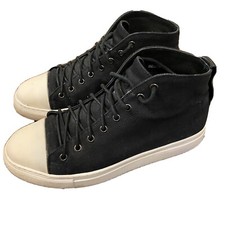 Heutchy Men  s sneaker Shoes Size 9 Black Canvas