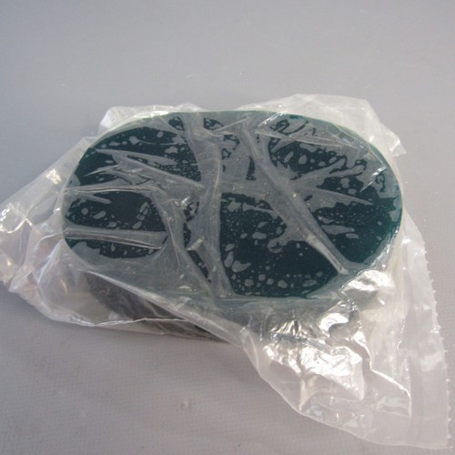 Raccoon Track Mold Paw Print Life Size Real Footprint Vinyl Rubber Green - Picture 3 of 3