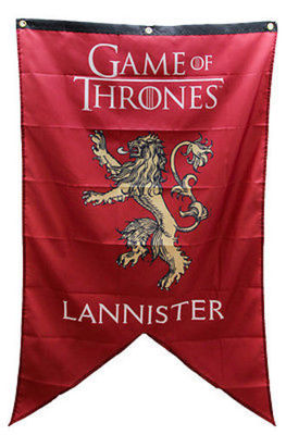 Game Of Thrones Lannister Great House Of Westeros Winter Red Family Banner