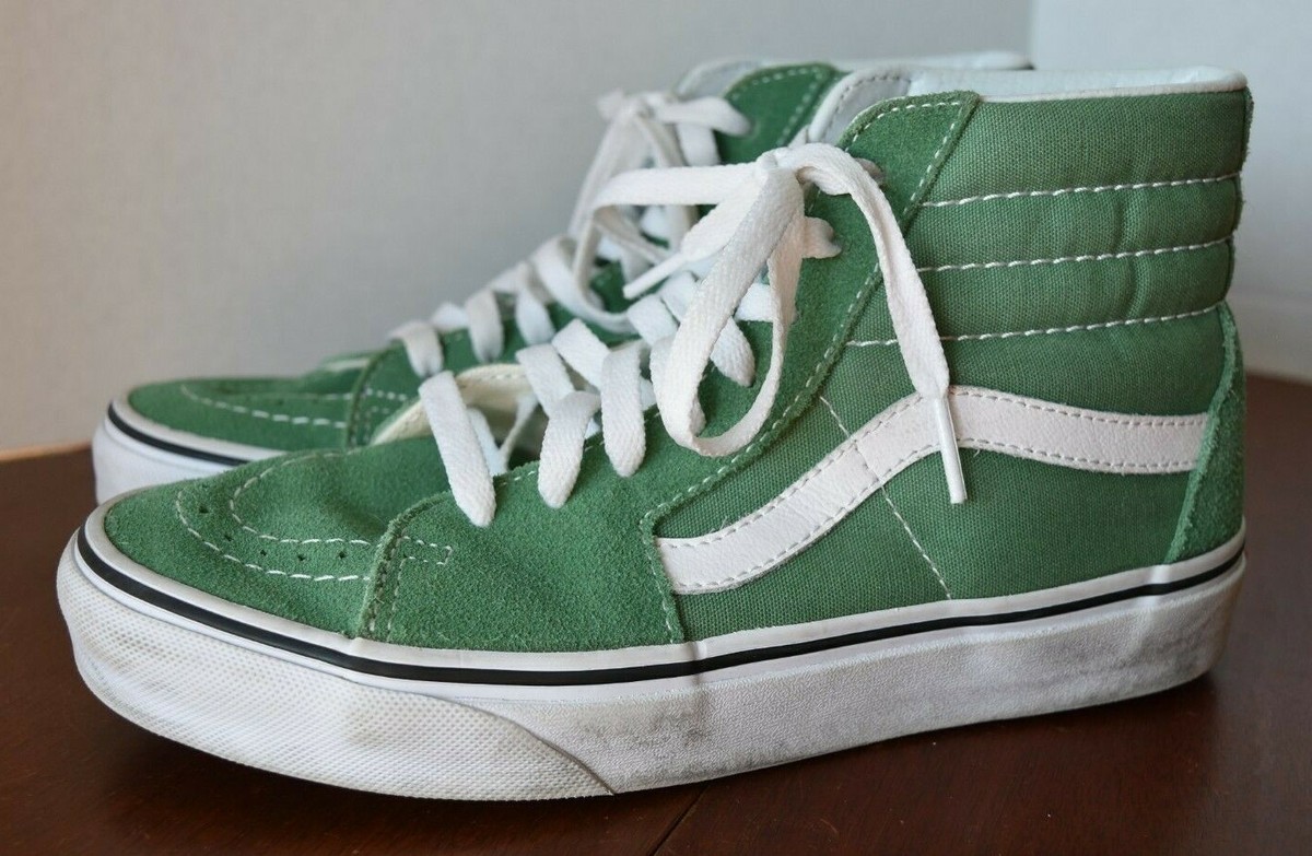 Vans Suede SK8-Hi Skate Shoes High Top Sneakers Shale Green