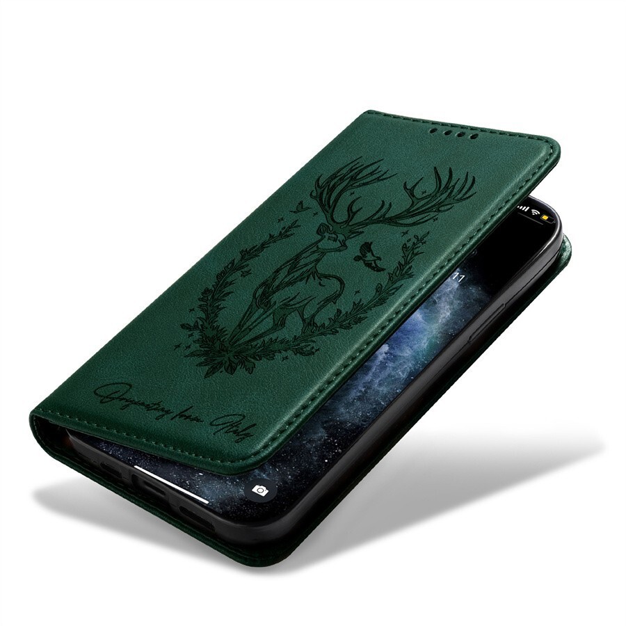 OPPO - kipple★ Flip Leather Elk Deer Wallet Phone Case for OPPO Reno 13 12