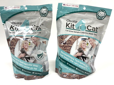 KIT4CAT 2 Bags 2lb Each Hydrophobic Litter Sand Cat Urine Sample ...