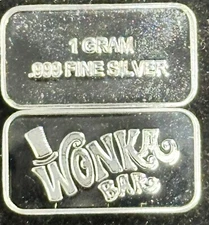 Willy Wonka 1 Gram 999 silver bar