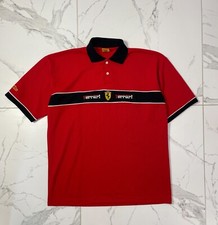 Ferrari Mens Vintage 1996 Polo Shirt Michael Schumacher F1 Formula 1 Size XL