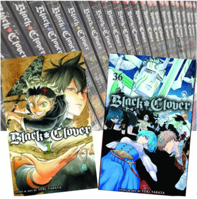 BLACK CLOVER Manga by Yuki Tabata English Version Set Volume 1-36 Comic Book New