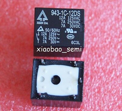 10pcs ORIGINAL 943-1C-12DS 5pins 12V 12A 125VAC Relays