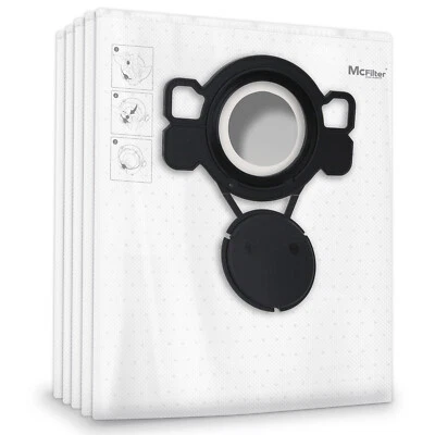 MCFILTER 10 Beutel Filtersack L für Makita VC2010L, VC2512L, VC2012L, VC3011L, VC3012L