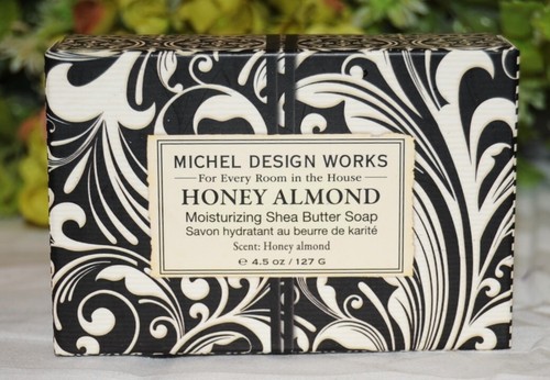 Michel Design Works HONEY ALMOND Shea MOISTURIINING SHEA BUTTER SOAP 4.5 OZ.