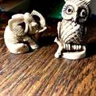Seated Elephan & Wise Owl of Resin  — photo 1
