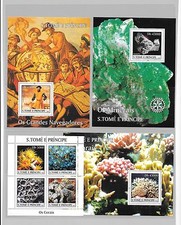 ST. Tome'E. Principe(St.Thomas)- 4 Handsome souvenir sheets/ All MNH- priced low