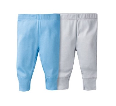Gerber Boy 2-Pack Modern Fit Blue/Gray Pants Size 0-3M BABY CLOTHES SHOWER GIFT