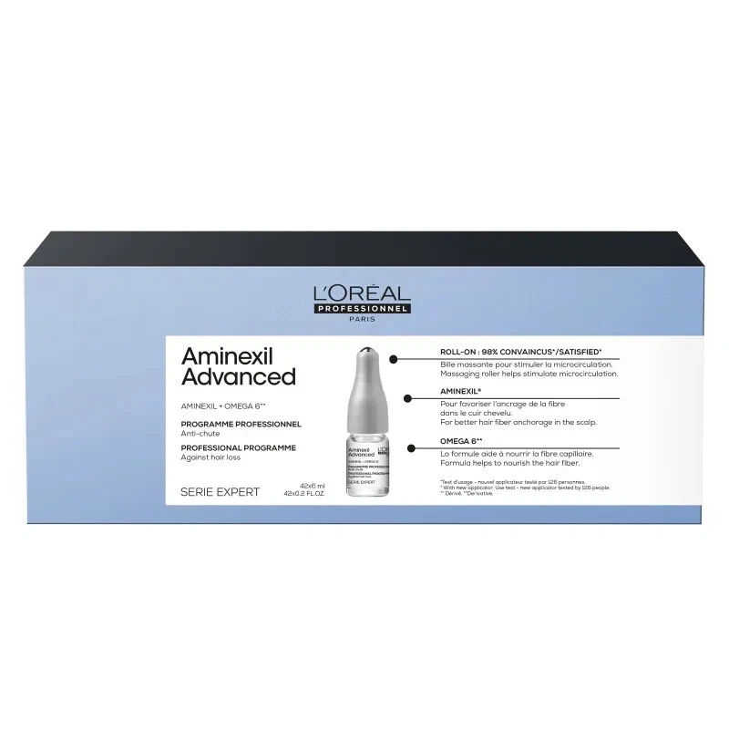 LOREAL PROFESSIONNEL AMINEXIL ADVANCED KUR BEHANDLUNG GEGEN HAARAUSFALL 42X 6 ML