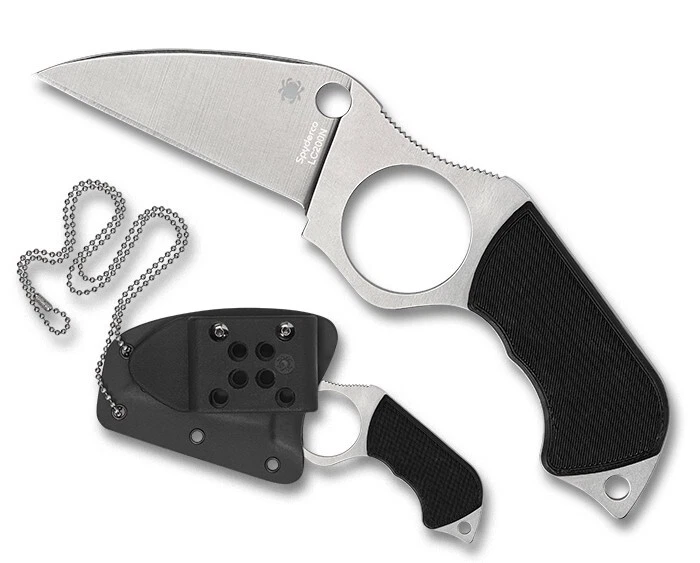 Spyderco Swick 5 Large 2.73" Fixed Plain Edge LC200N Pocket Knife FB14P5 - Image 3 of 4