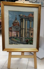 Quadro ad uncinetto unico nel suo genere con cornice