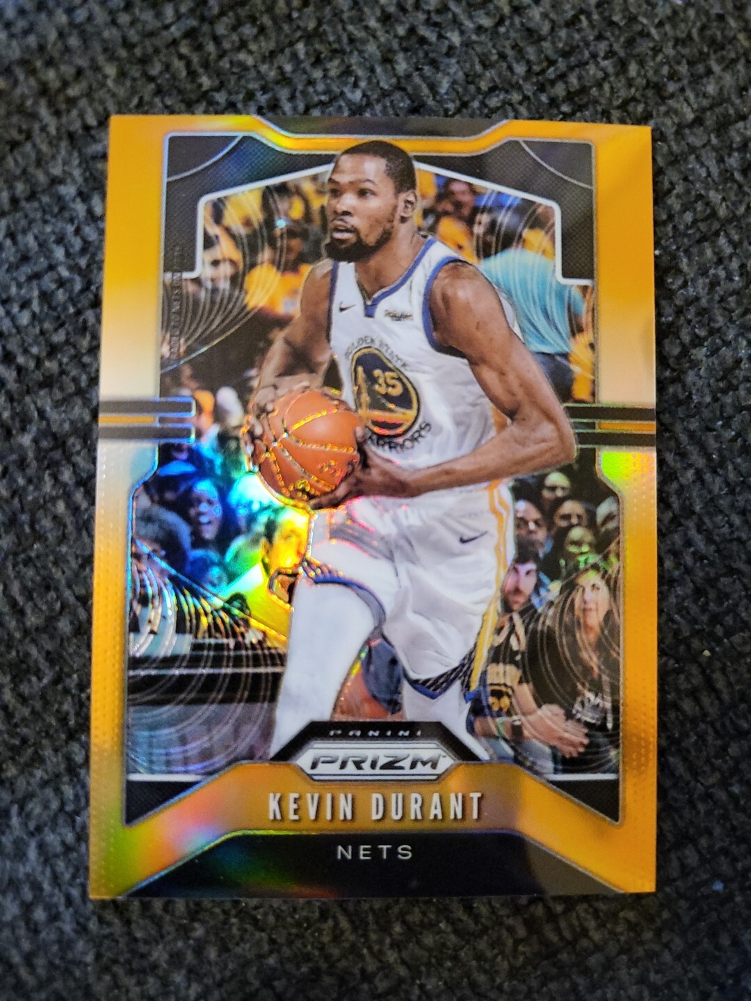 2019-20 Panini Prizm Orange Prizm /49 Kevin Durant #210 Golden State Warriors