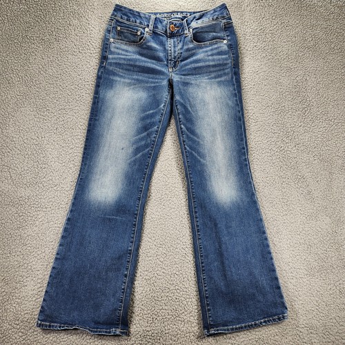 AMERICAN EAGLE Jeans Womens Size 8 Favorite Boyfriend Bootcut Flare Stretch