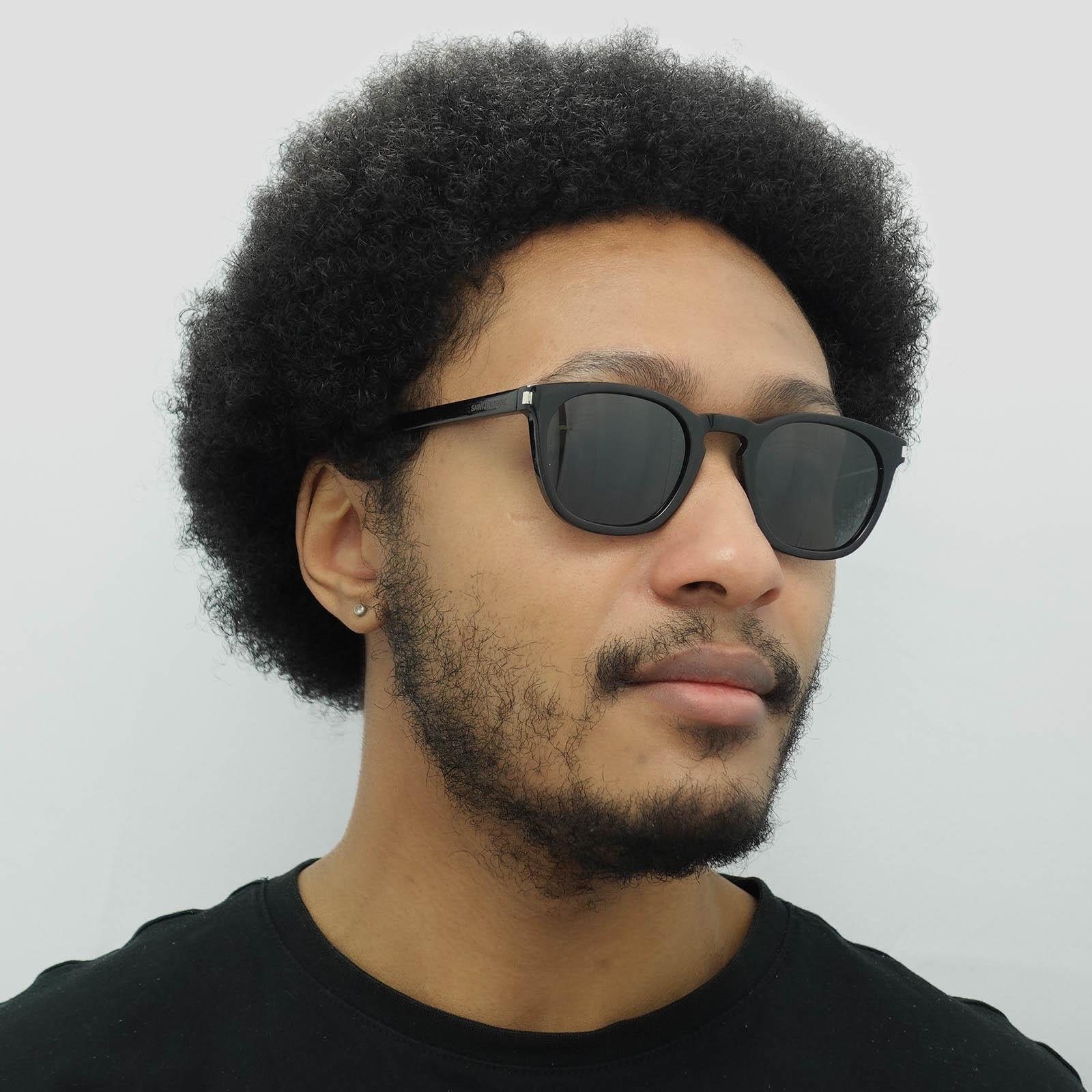 Occhiali da sole Saint Laurent SL28 002 nero fumo