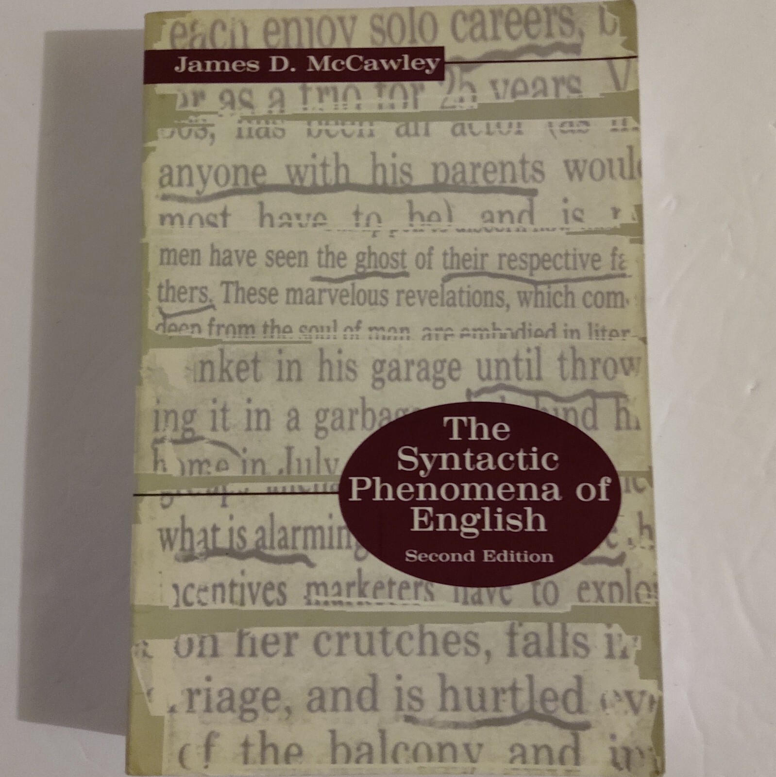 The Syntactic Phenomena of English by James D. McCawley (1998, Trade Paperback)