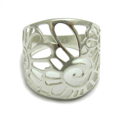Genuine Stylish Sterling Silver Floral Ring Solid 925 Perfect Quality Empress