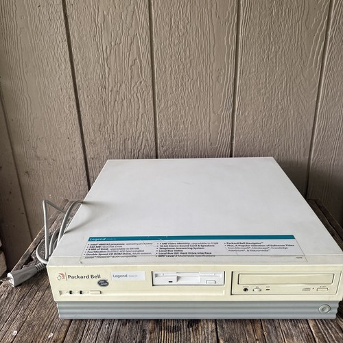 UNTESTED PARTS ONLY Vtg Packard Bell Legend 204CD Desktop Computer UNIT ONLY