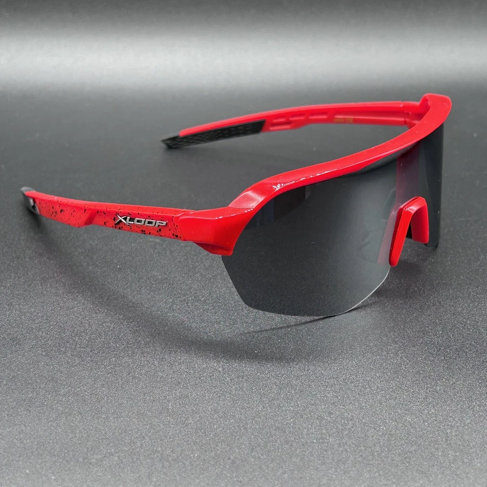 XLoop 8x3632 Neon Shield Sunglasses Red EUC - Image 3 of 4
