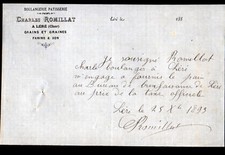 LERE (18) BOULANGERIE PATISSERIE "Charles ROMILLAT" en 1897