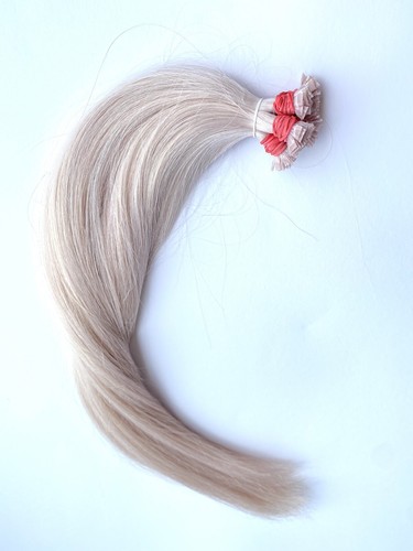 SLAVIC HAIR EXTENSIONS, 100% LUX REMY VIRGIN REAL HUMAN HAIR, PEARL BLOND 50 CM - 第 2/8 張圖片