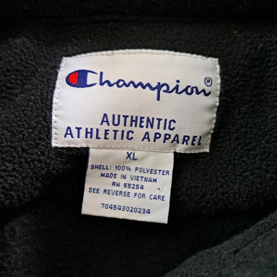 Suéter Champion Para Hombre Talla XL Negro Gris Cuarto Cremallera Pullover  Foto 3 de 4