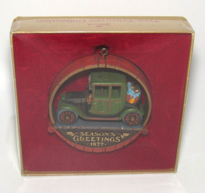 Antique Car 1977 Hallmark Tree Trimmer Yesteryears Ornament - QX1802 - MIB