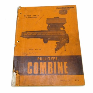 Details About Genuine Co Op Implements 960 Combine Parts Catalogue Ccil