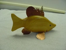 Lee Baldwin-Michigan- Hand Carved Spear/Ice Fishing Decoy -2005- Nice !!! (A-1)