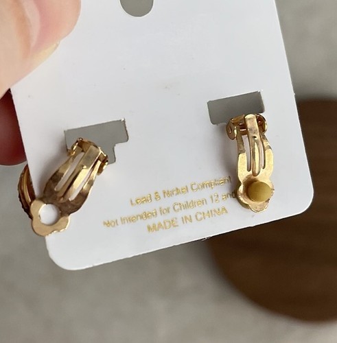 Sophia Collection Halo Earrings CZ Clip On - Picture 3 of 4