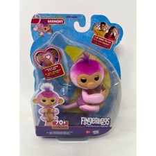 Fingerlings Baby Monkey Harmony Interactive Toy Figure Pink